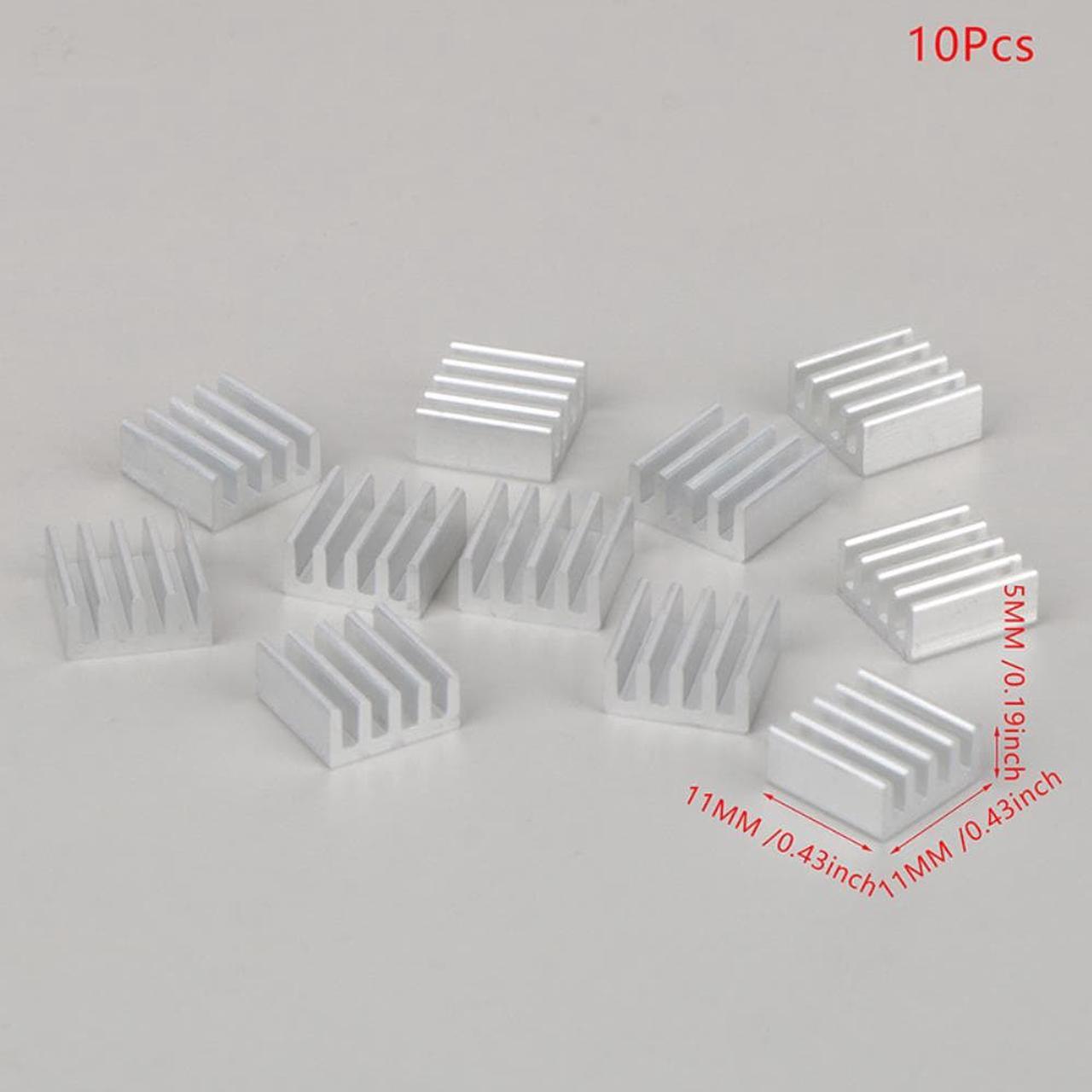 10 pcs Aluminum Heatsink 11*11*5MM Electronic Chip Radiator Cooler With Thermal