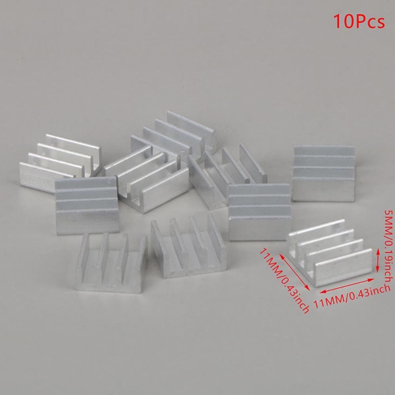 10pcs Computer Cooler Radiator Aluminum Heatsink Heat sink for Electronic Chip Heat dissipation Cooling Pads 11*11*5MM