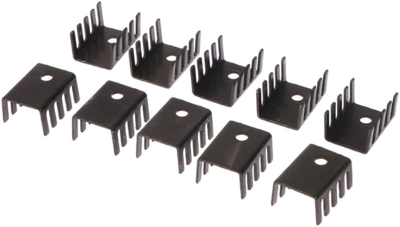 10pcs TO-220 Aluminum Profile 7805 Heatsink 781 Radiator Heat Sink 19*15*10MM Aluminum Alloy Profile Cooler