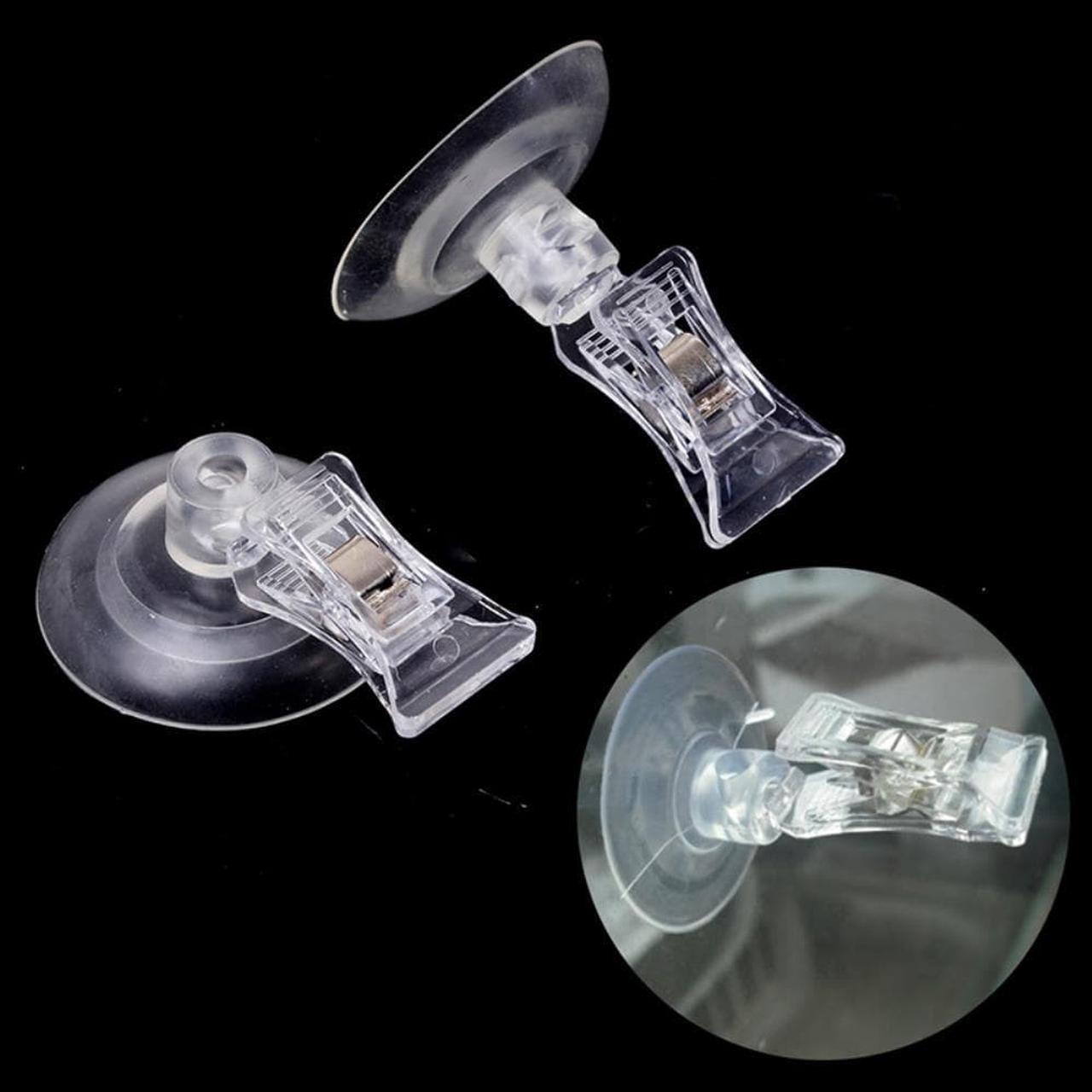 2Pcs Living Room Sucker Clamp Wall Suction Cup Clip Plastic Window Office Door Multifunctional ABS Home Mall Shop Smooth Surface