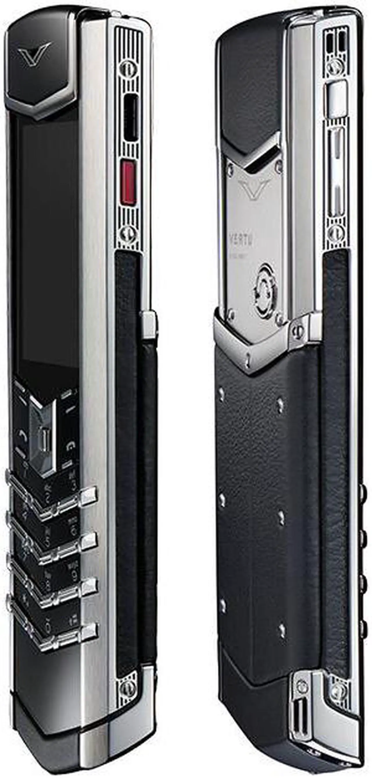 Alt view image 6 of 6 - VERTU SIGNATURE V Luxury Business Mobile Phone Pure Silver
