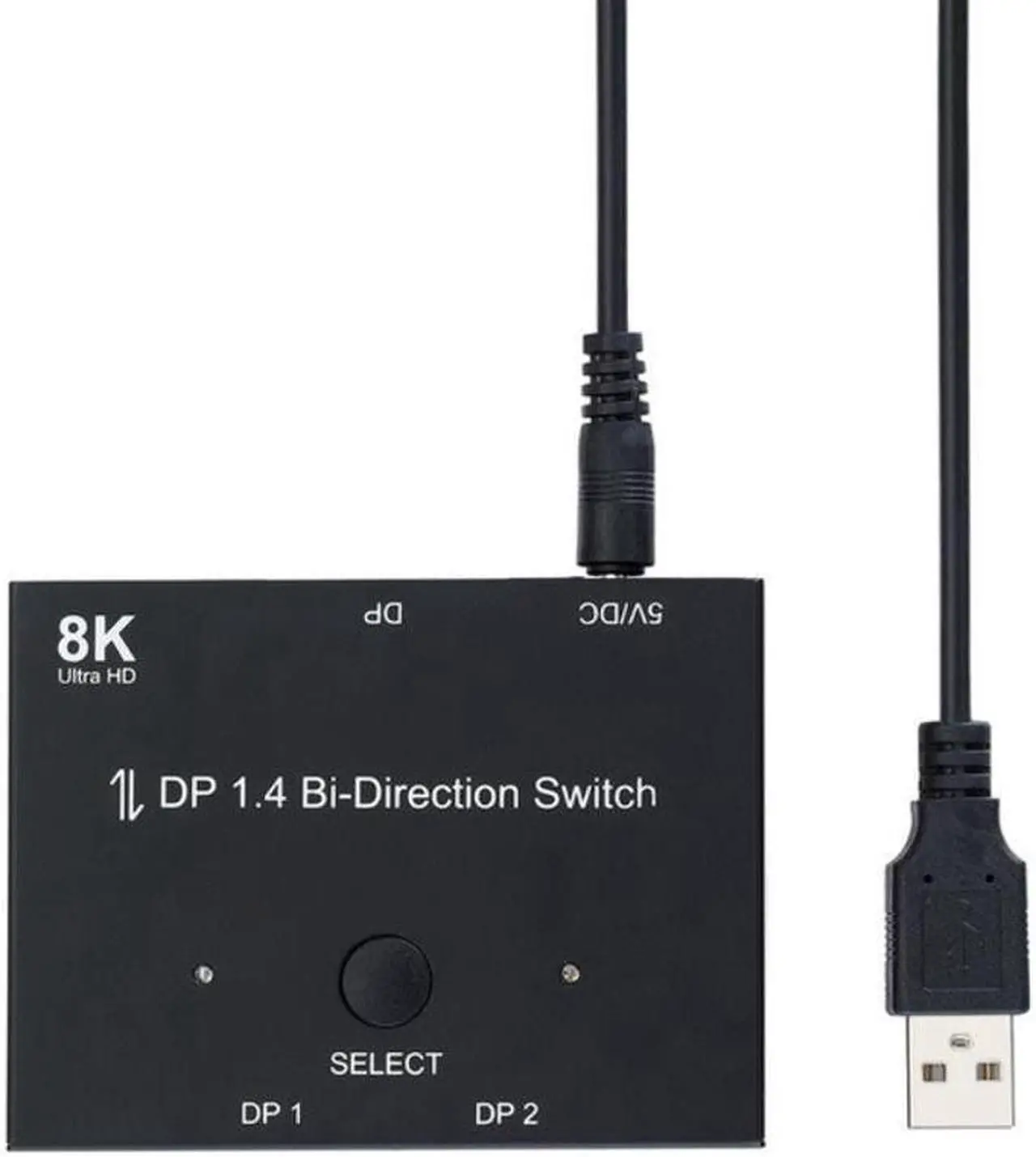 Main image of Displayport 1.4 KVM Switch Splitter 8K@30Hz 4K@120Hz 1x2 or 2x1 Bi-direction Switch Splitter DP Converter for Source and Display