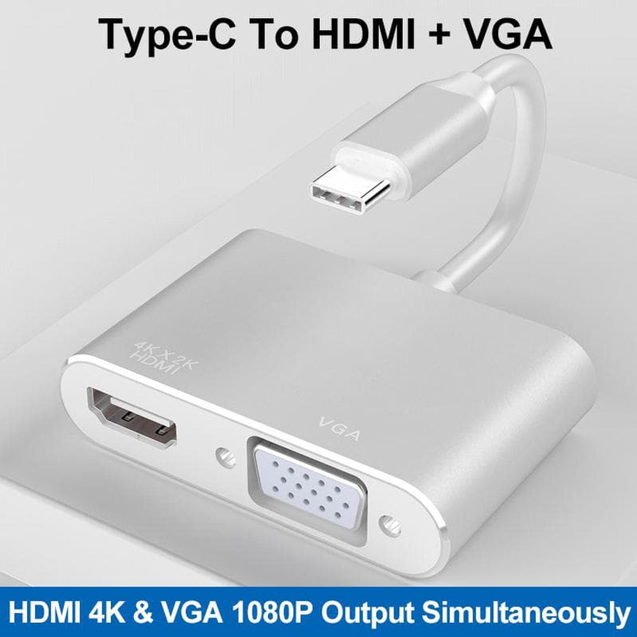 Alt view image 3 of 4 - COFIER  USB3.1 Converter Portable Type-c To Hdmi Vga Type-c To Vga Adapter Cable Converter for MacBook Connected To Display/projector