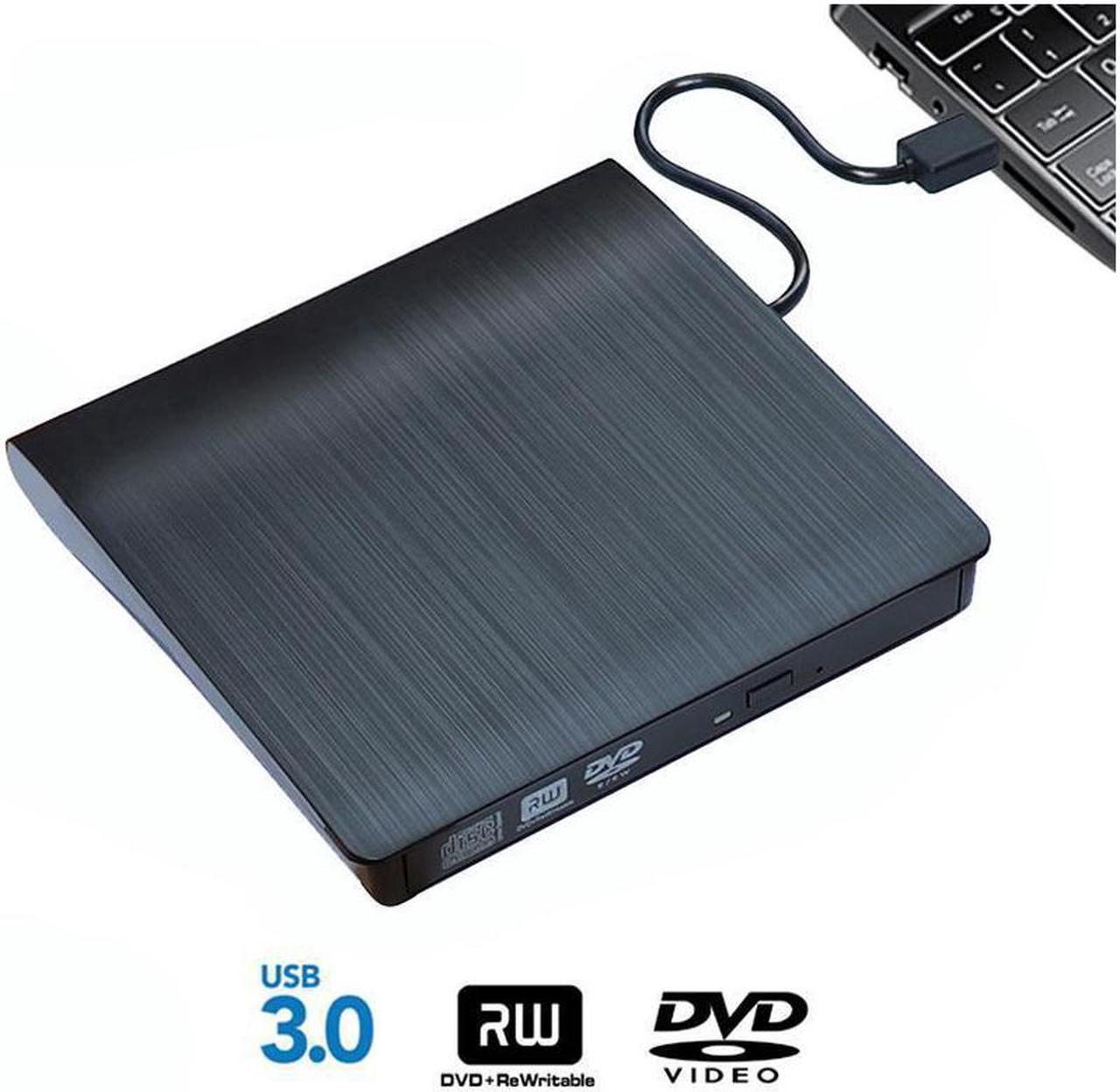 External Optical CD Drive, USB 3.0 Portable CD/DVD +/-RW Slim DVD/CD ROM Rewriter Burner Reader Player For Laptop Desktop PC dvd burner dvd portatil Windows Linux OS Apple Mac