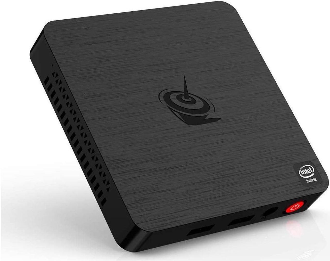 Beelink T4 Mini PC Windows 10 Quad Core Intel Atom x5-Z8500 Mini Desktop Computer DDR4 4GB RAM 64GB, 2.4G/5G WiFi, Gigabit Ethernet, USB 3.0, BT4.0, 4K HDIM&DP Dual Display Support Auto Power On