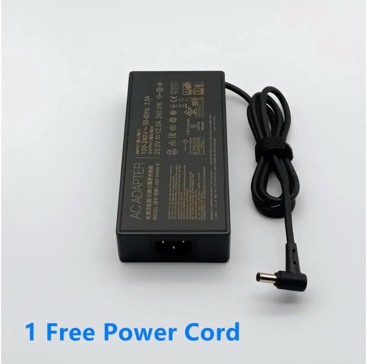 Alt view image 2 of 2 - 20V 12A 240W ADP-240EB B A20-240P1A Laptop Charger AC Adapter For ASUS ROG 15 RTX2080 G733QS UX582LR Power Supply