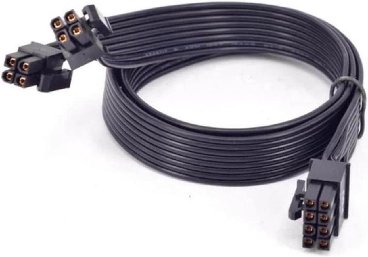 PCIe 8 Pin Male to CPU 8 Pin (4+4) Male EPS-12V Motherboard Power Adapter Cable for Seasonic Modular Power Supply, 60cm