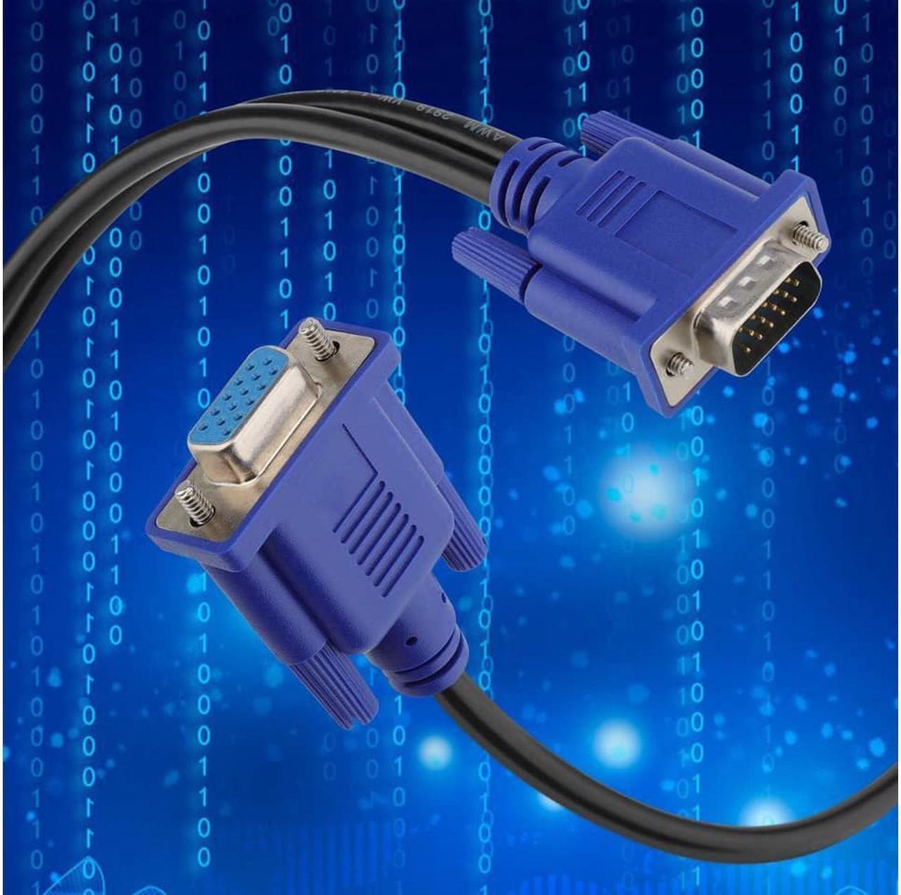 Alt view image 6 of 6 - VGA Monitor Y-Splitter Cable,VGA 1 Male to Dual 2 VGA Female Adapter Converter Video Cable for Screen Duplication - 1 Foot