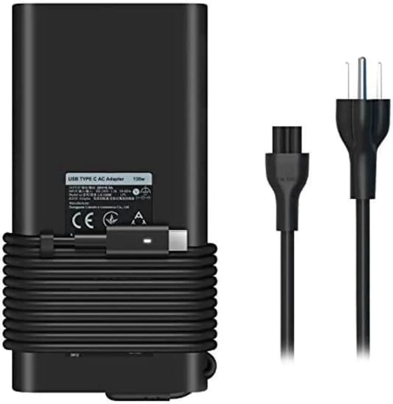 Main image of 130W USB/Type C AC Adapter Replacement for Dell Precision 5530 Dell XPS 15 9575 2-in-1 9570 9500 XPS 17 9700 Power Supply Adapter Cord