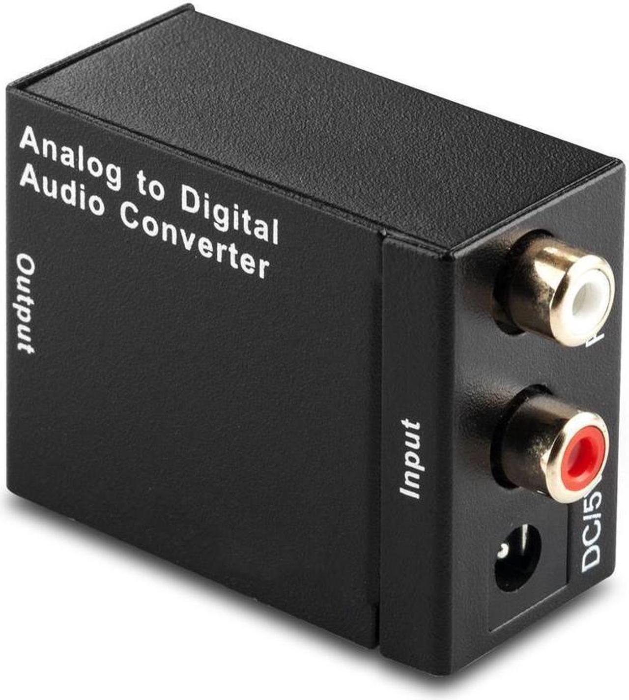 Musou RCA Analog to Digital Optical Toslink Coaxial Audio Converter Adapter with Optical Cable