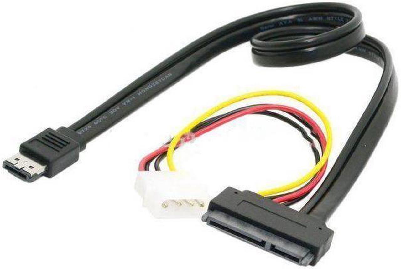 Alt view image 2 of 3 - ESATA+USB combo DUAL Power ESATA +4pin IDE Power to SATA 22P/ 7+15pin HDD 5V 12V for 3.5" 2.5" Hard Disk Female Cable