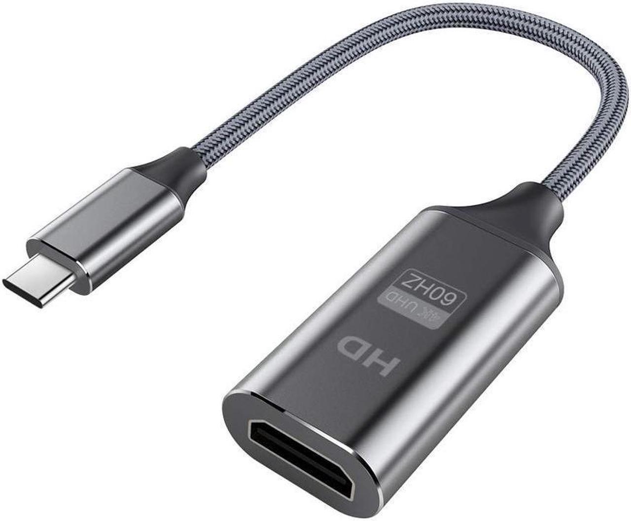 BUCIER USB C to HDMI Adapter, USB C Male to HDMI Female Cable HDMI to USB C Converter Compatible for MacBook, iPad Pro, Pixelbook, XPS, Galaxy, and More