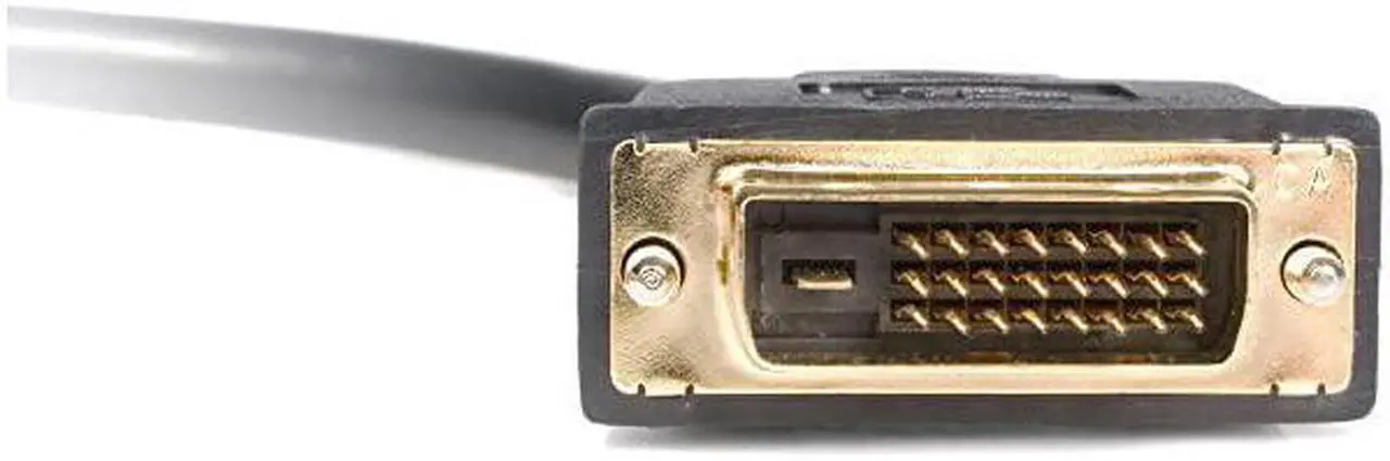 Alt view image 3 of 3 - BUCIER 1ft DVI Splitter Cable - M / F - DVI-D to 2x DVI-D Dual Video Splitter for Your Split Screen Computer Monitor (DVISPL1DD), Black