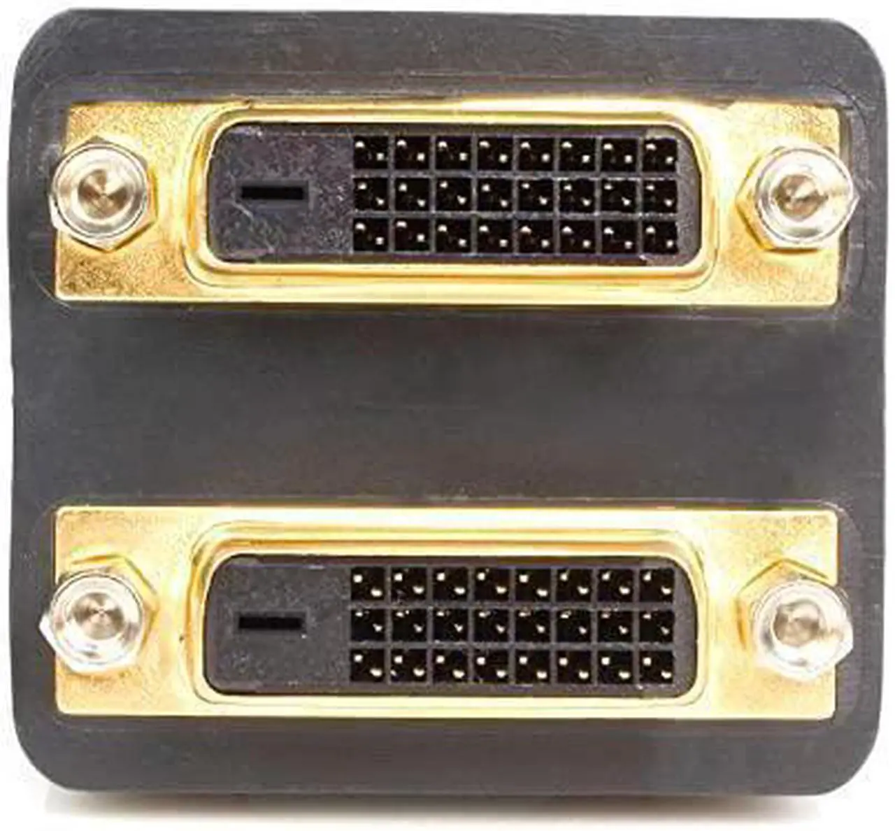 Alt view image 2 of 3 - BUCIER 1ft DVI Splitter Cable - M / F - DVI-D to 2x DVI-D Dual Video Splitter for Your Split Screen Computer Monitor (DVISPL1DD), Black