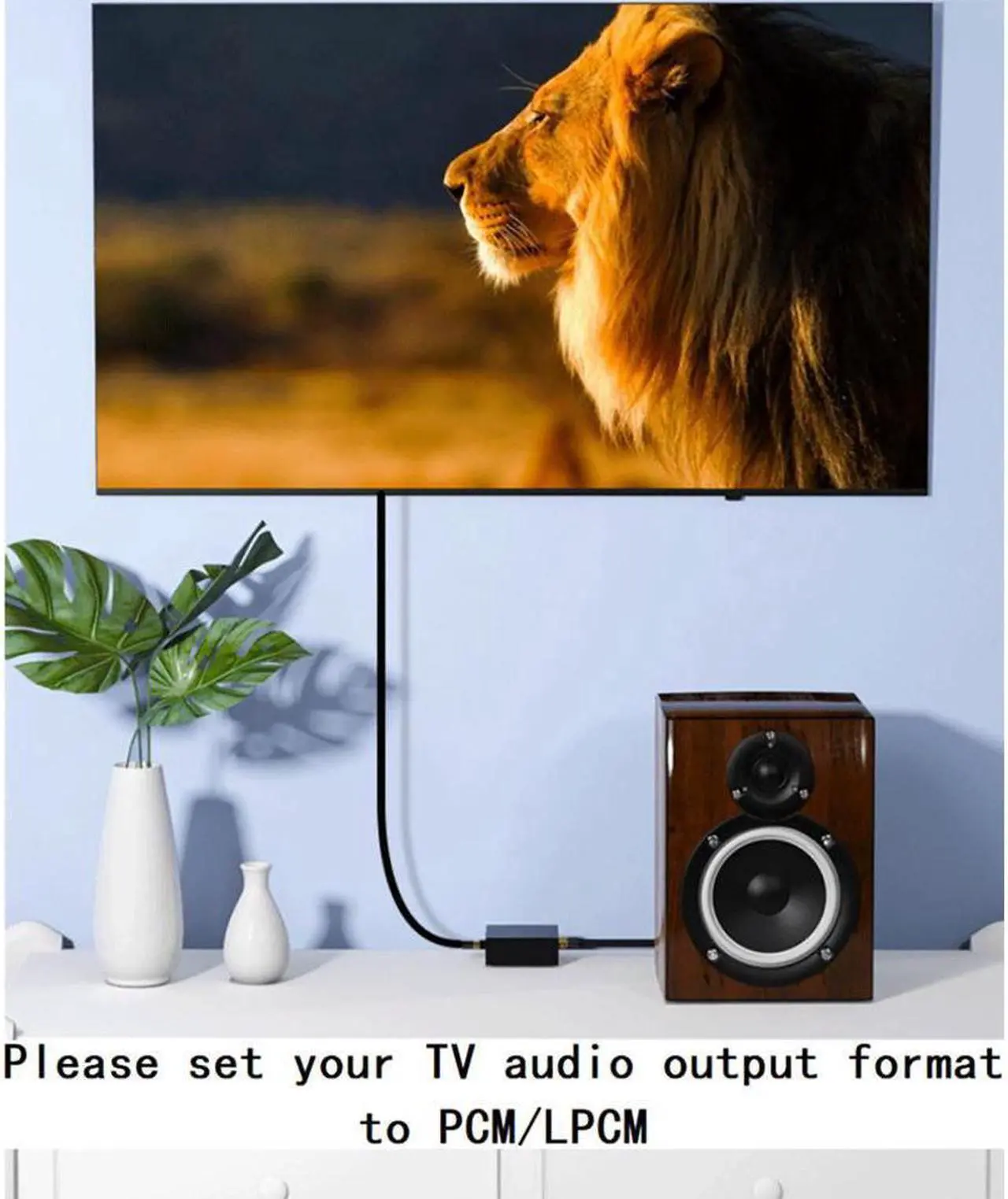 Alt view image 5 of 5 - BUCIER Digital to Analog Audio Converter DAC and Optical SPDIF Toslink Coaxial to Analog Stereo L/R Converter, Audio Analog Converter with Optical Cable/Power Adapter for PS3 PS4 PS5 Xbox Roku