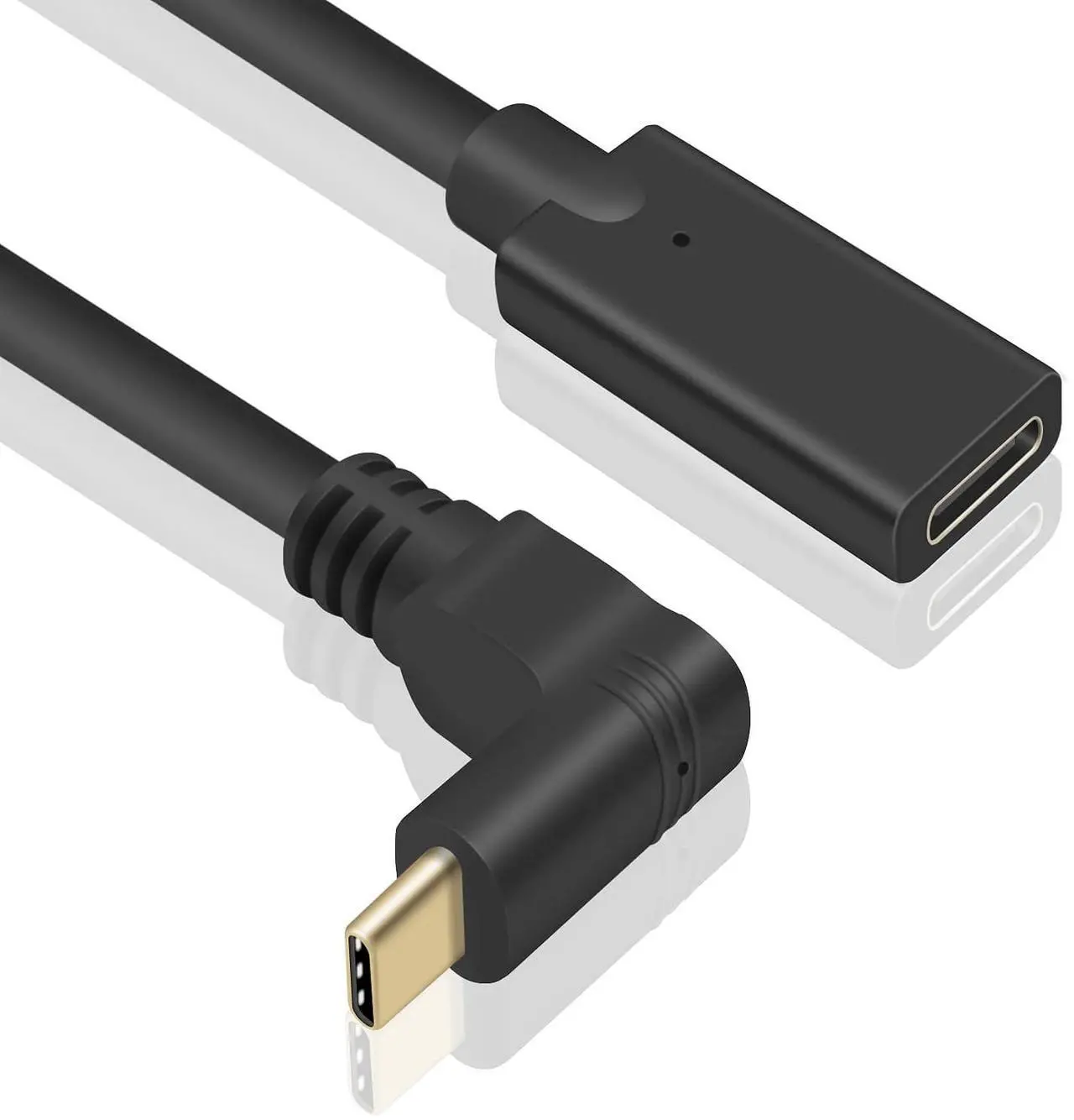 Alt view image 7 of 7 - BUCIER 90 Degree USB Type C Extention Cable 1feet, USB C Extension Cable Short 10Gbps Up & Down Angled USB 3.1 Type C Male to Female Extender Charging Cable for Laptop & Tablet & Mobile Phone