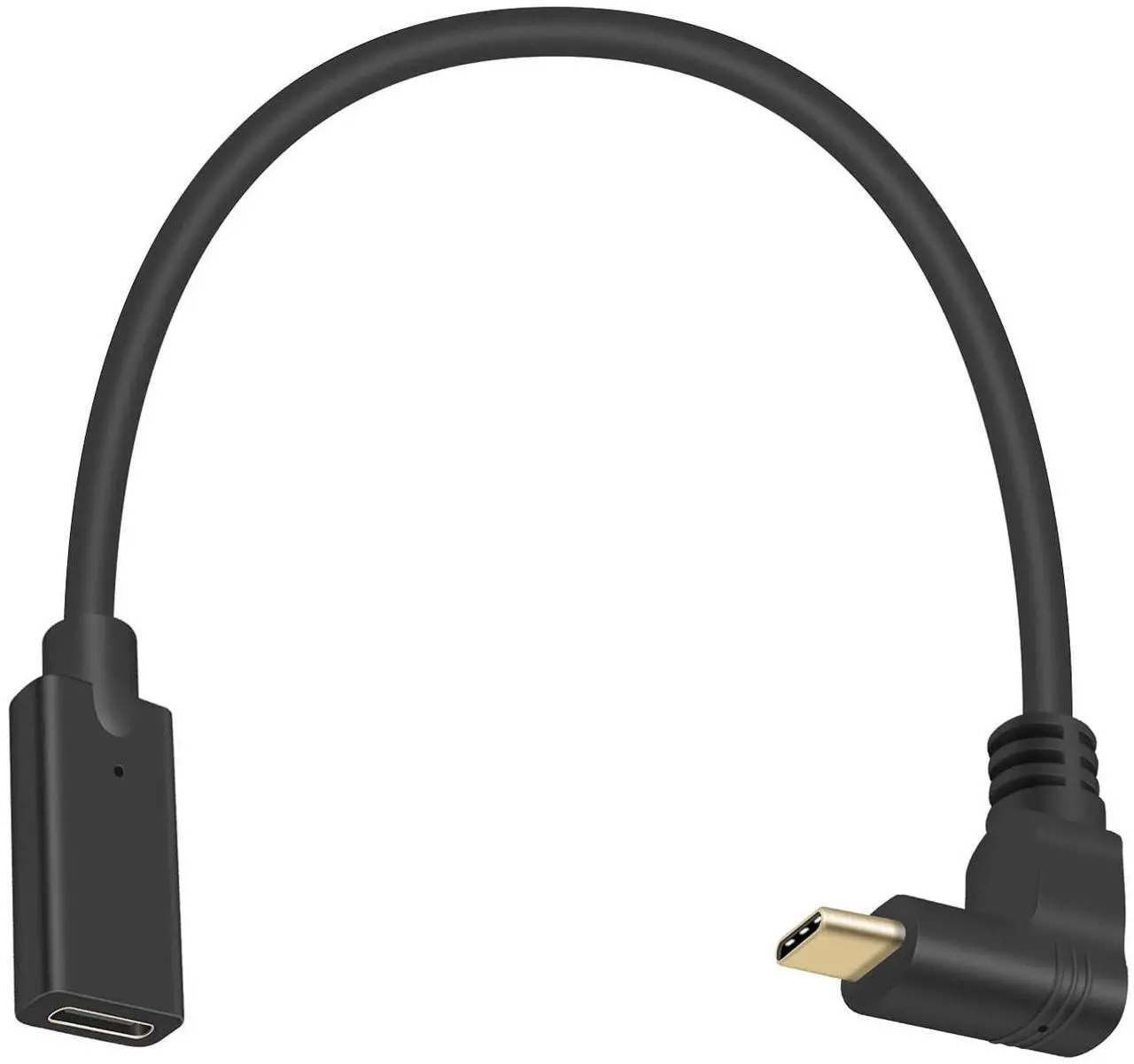 Main image of BUCIER 90 Degree USB Type C Extention Cable 1feet, USB C Extension Cable Short 10Gbps Up & Down Angled USB 3.1 Type C Male to Female Extender Charging Cable for Laptop & Tablet & Mobile Phone