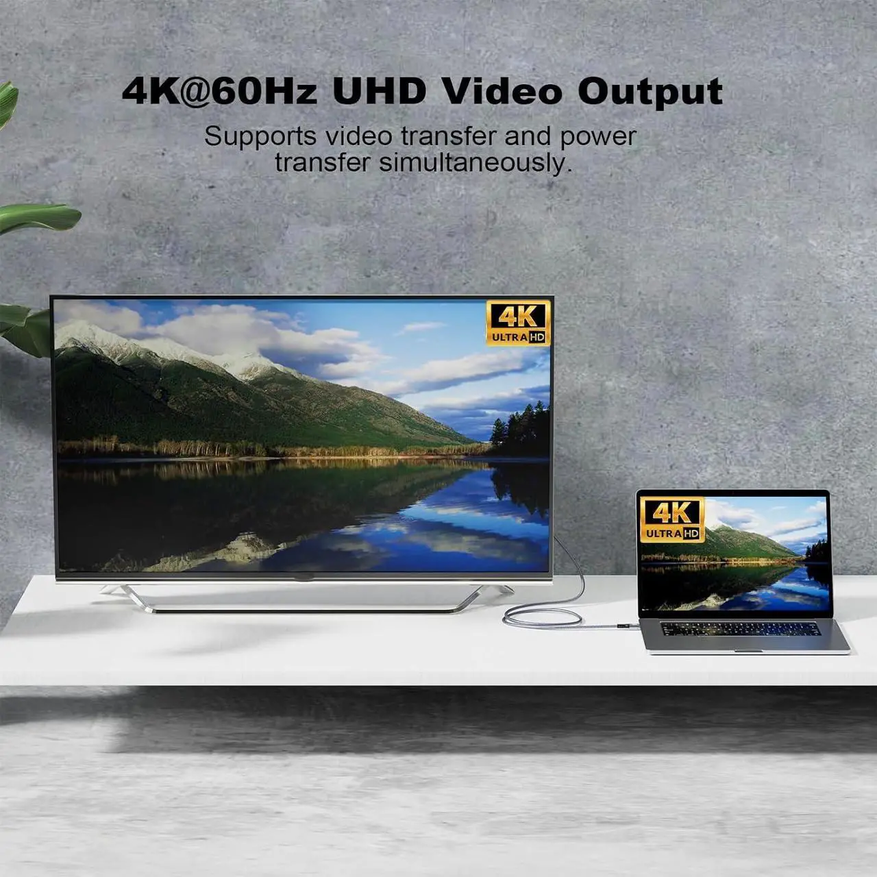 Alt view image 2 of 7 - BUCIER 20Gbps USB C 3.2 Extension Cable, USBC 3.2 Gen2 Type-c Male to Female Extender Cable Ultra HD 4K@60Hz 240W Charging 20Gbps Data Transfer Compatible with External SSD eGPU
