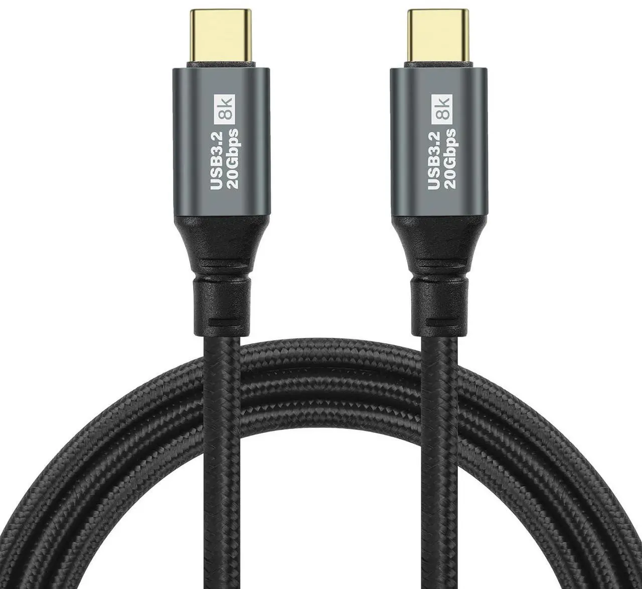 Main image of BUCIER Gen3.2 Type-C Data Cable Dual Type-C Cable 100W High Definition 8k Projection Screen Cable 20GB Full Phone Data Cable 0.5M