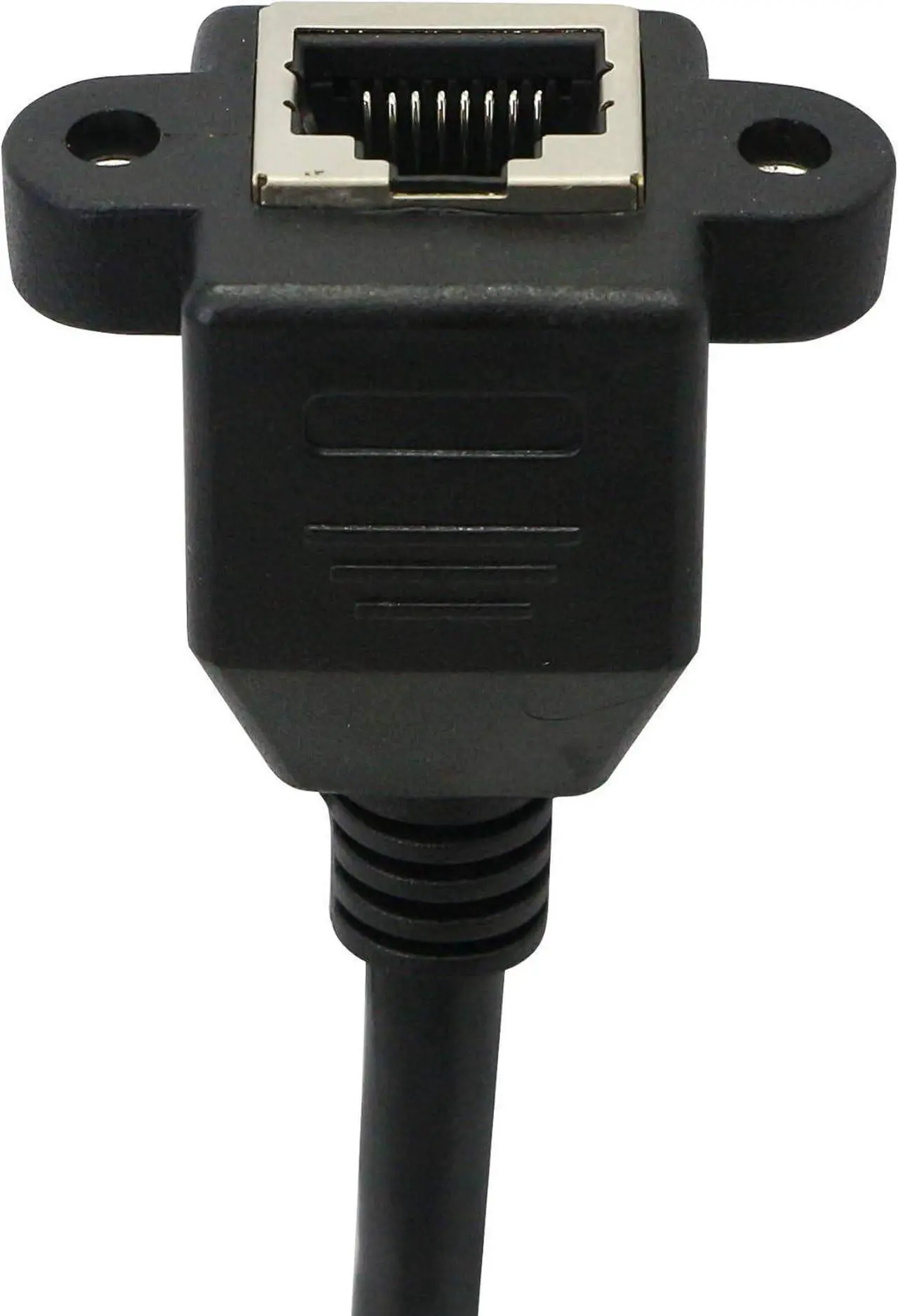 Alt view image 5 of 6 - BUCIER RJ45 Ethernet Adapter Cable - 90 Degree Upward Male to Female Switch Adapter for CAT 5/CAT 6 LAN Socket Connector (Upward)