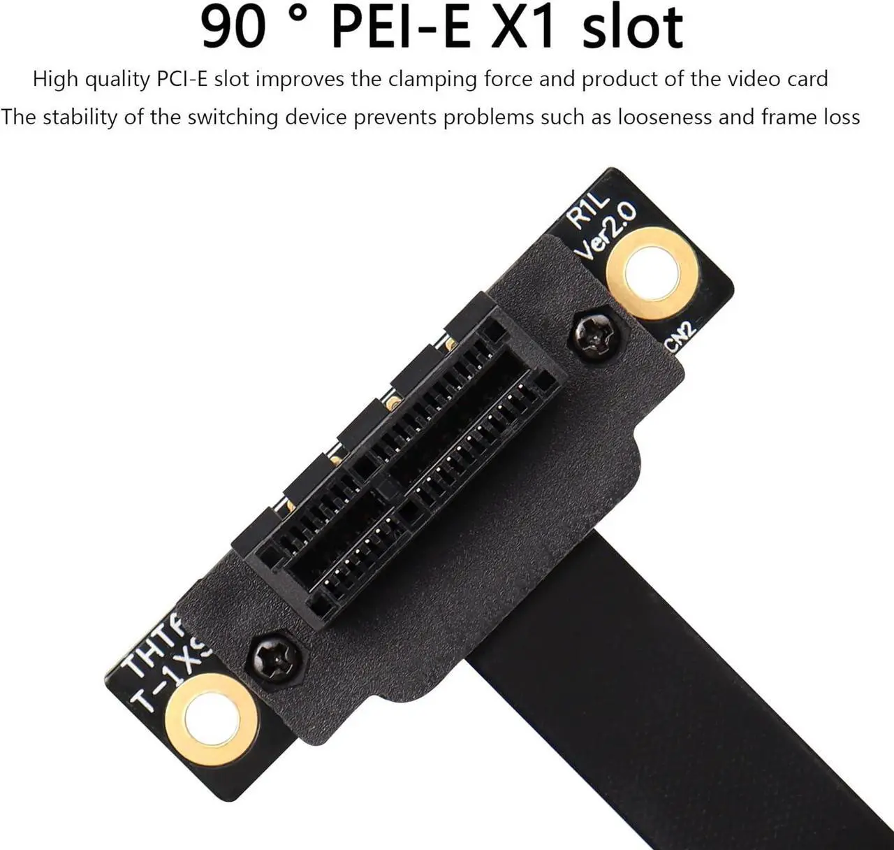 Alt view image 4 of 7 - BUCIER PCIE 3.0 Extension Cable,36PIN 1X Extension Cable, 90 Degree PCI Express 1X Extend Card,for 1U,2U Chassis 20CM