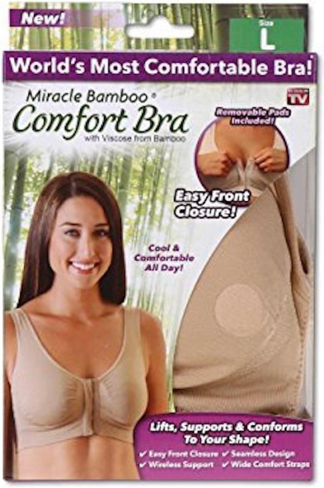 Alt view image 3 of 7 - Miracle Bamboo Comfort Bra - Nude - XL (Bust 40-43)