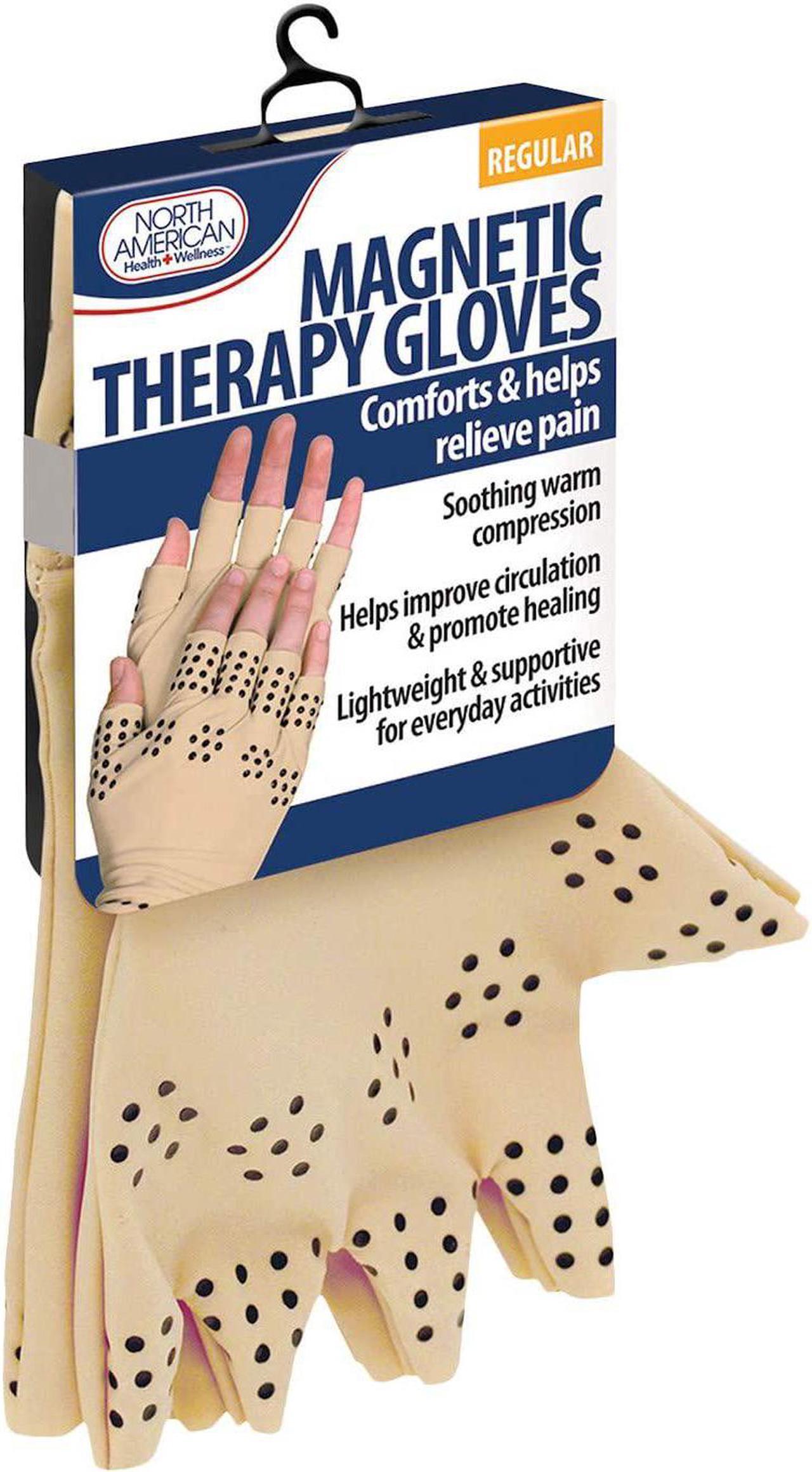 Main image of Magnetic Therapy Gloves-Tan-Regular