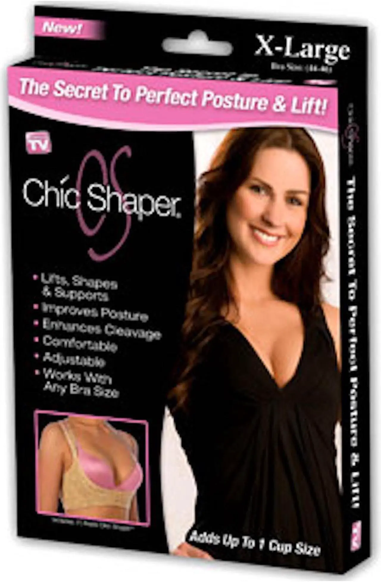 Alt view image 4 of 7 - Chic Shaper Perfect Posture - White- Extra Large (Bust Size 44-46)