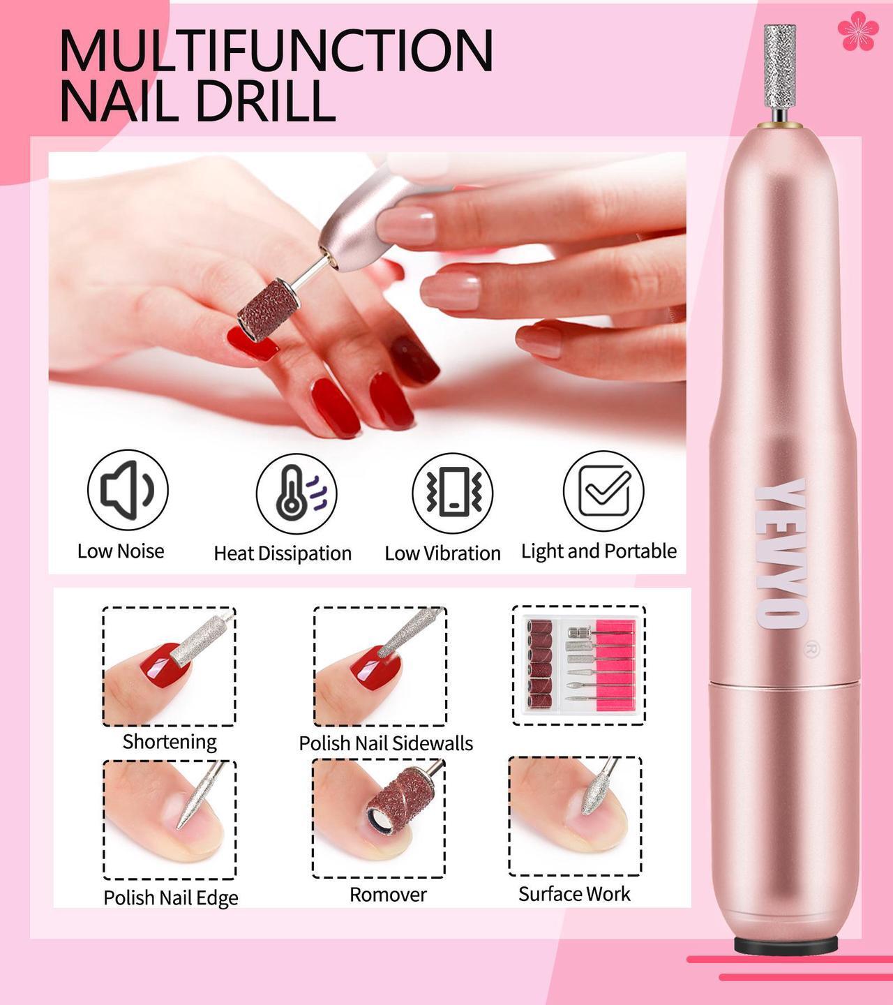 Alt view image 5 of 7 - Acrylic Nail Starter Kit with Drill - Start Your Nail Art Adventure Acrylic Nail Starter Kit with Drill - Begin Your Nail Art Journey Acrylic Nail Kit with Drill - Salon-Quality Nails Made Easy