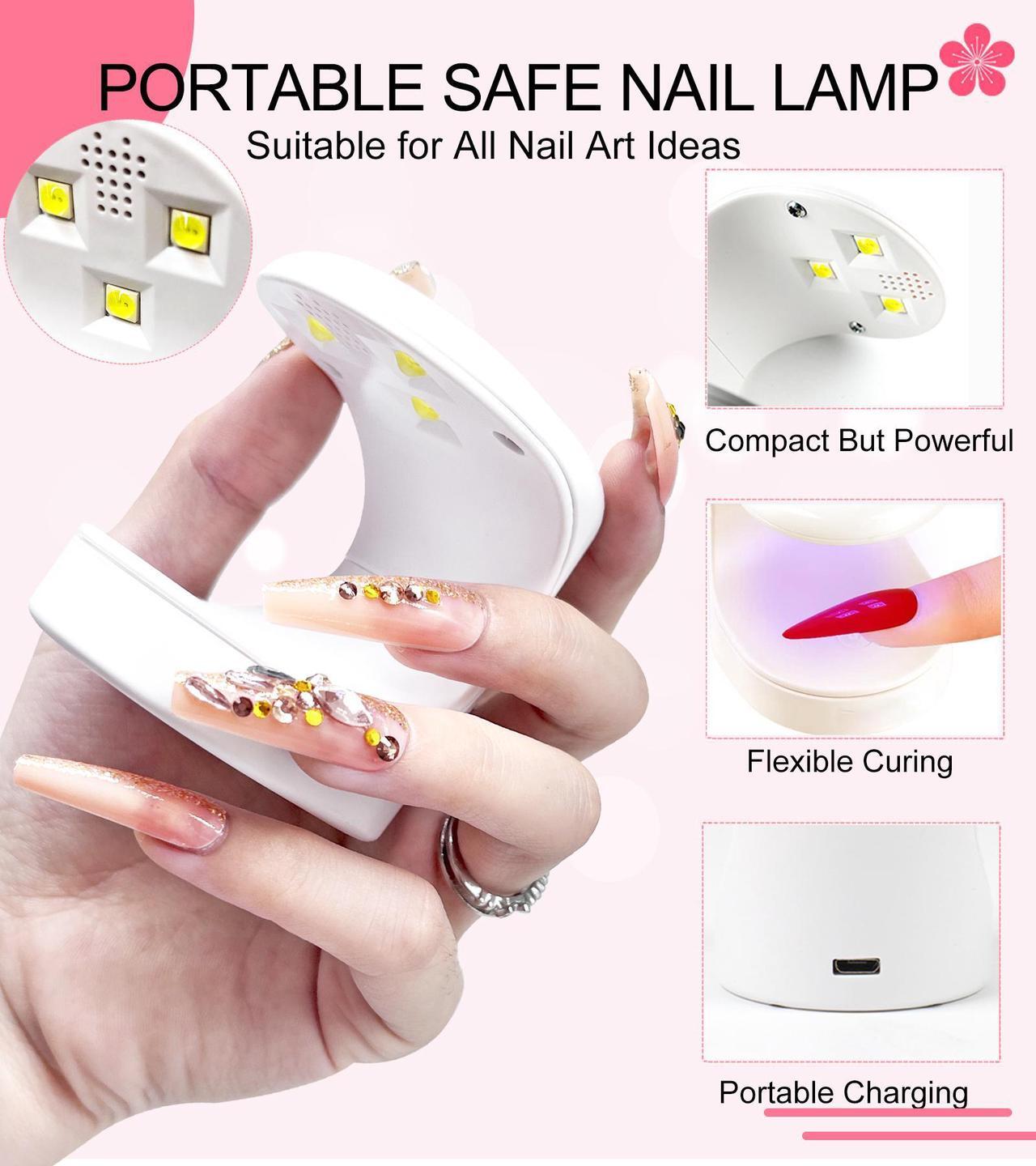 Alt view image 3 of 7 - Professional Nail Kit Set - All-In-One with Practice Hand and Premium Tools Beginner's Acrylic Nail Kit -Complete Set with Practice Hand and Essential Tools