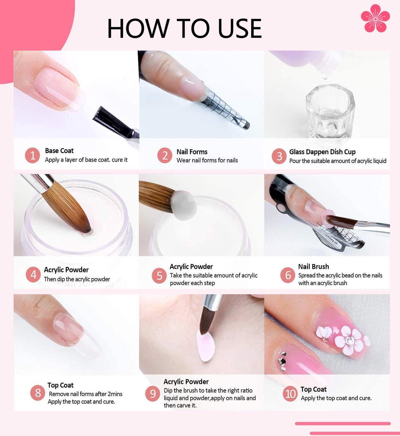 Alt view image 5 of 6 - Acrylic Nail Kit for Beginners - Complete Set with Tools and Accessories All-In-One Nail Kit Set - Professional Acrylic System for Perfecting Nail Art Techniques