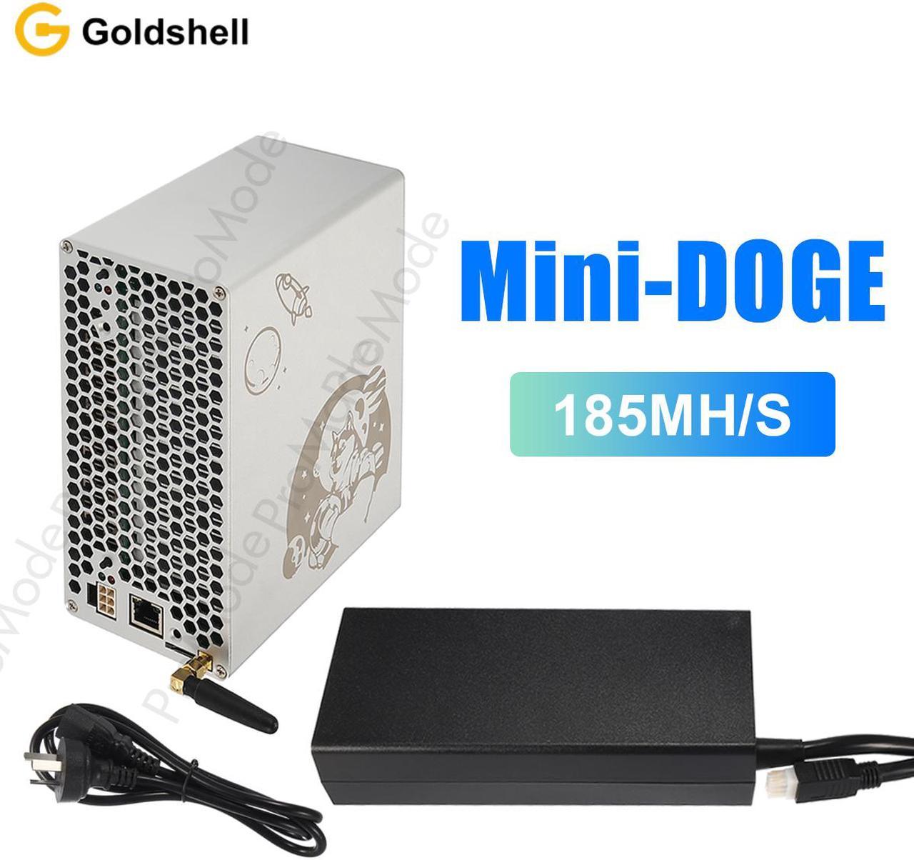 Goldshell Mini-DOGE 185MH/S (with 300W Power Cord) Simple Mining Machine LTC&DOGE 233W Low Noise Miner Small Home Riching