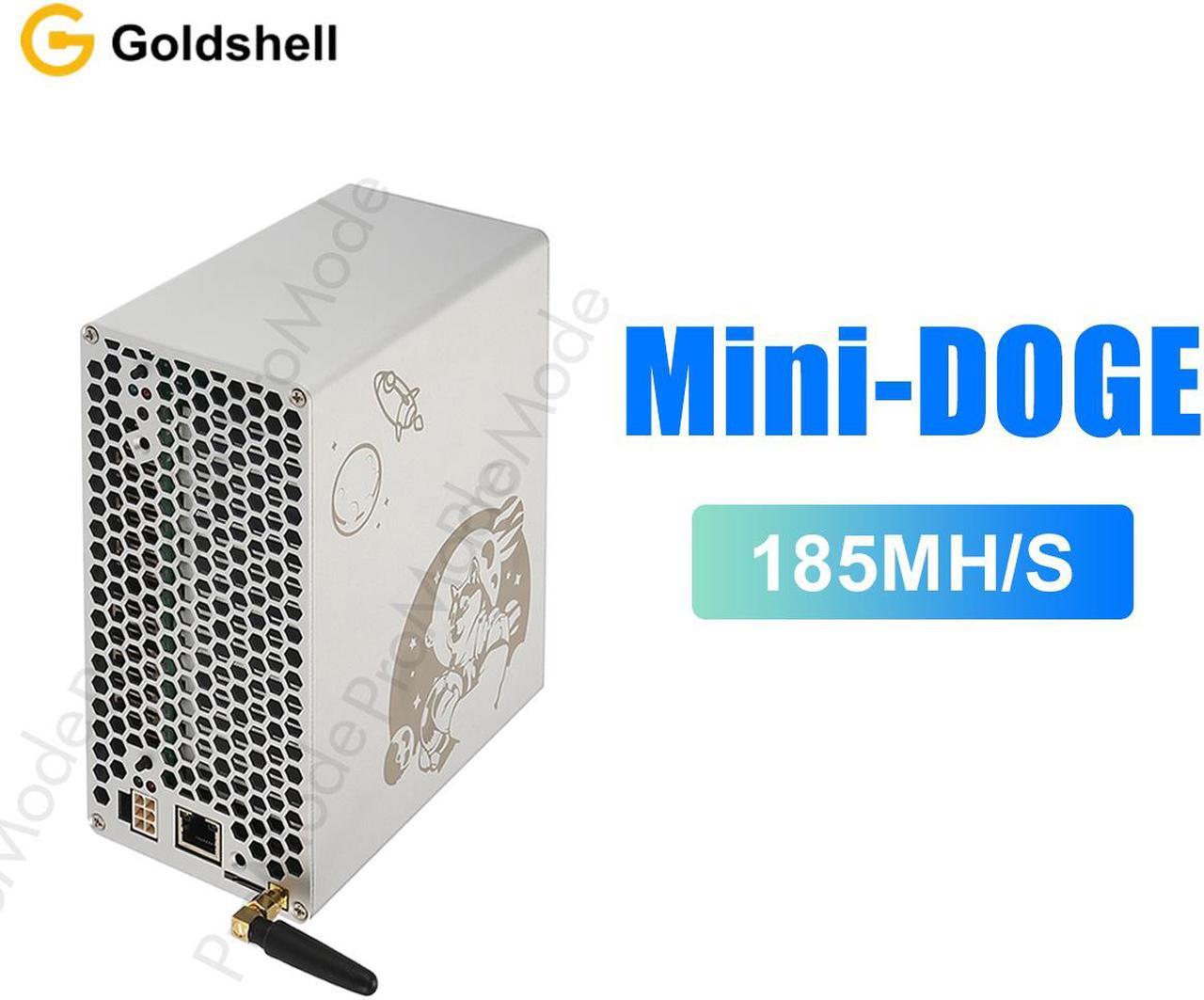 Goldshell Mini-DOGE 185MH/S (without Power Cord) Simple Mining Machine LTC&DOGE 233W Low Noise Miner Small Home Riching(without Power Cord)