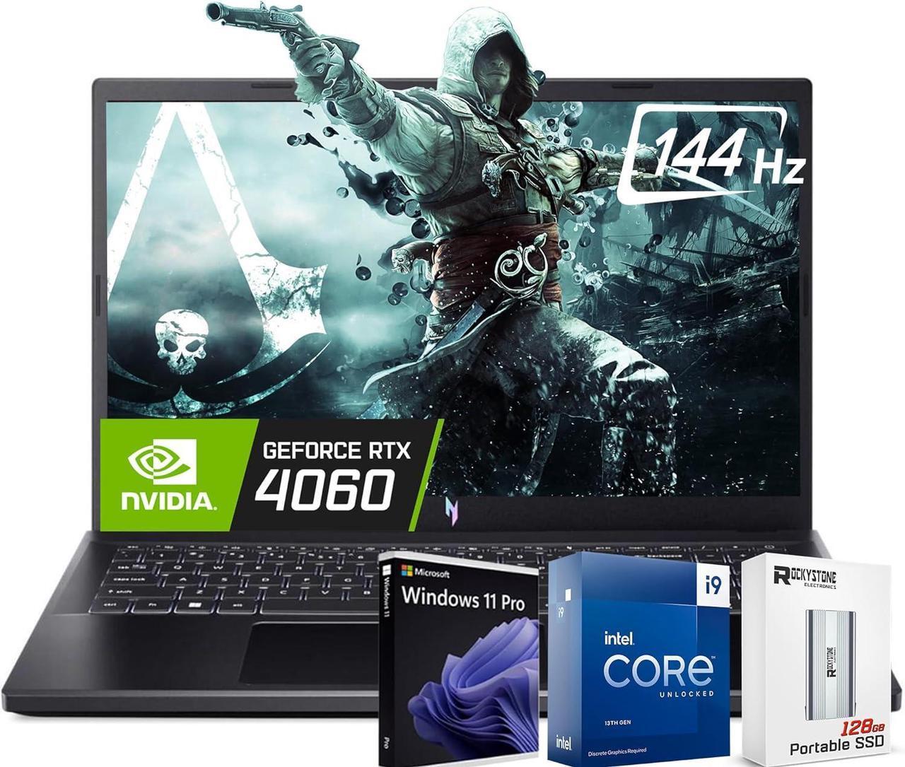 Main image of acer Nitro V 15 Premium Gaming Laptop, Intel 14-Core i9-13900H, 15.6" 144Hz FHD IPS Display, NVIDIA GeForce RTX 4060 8GB GDDR6, 32GB DDR5 RAM, 1TB SSD, W/128GB Portable SSD, Windows 11 PRO