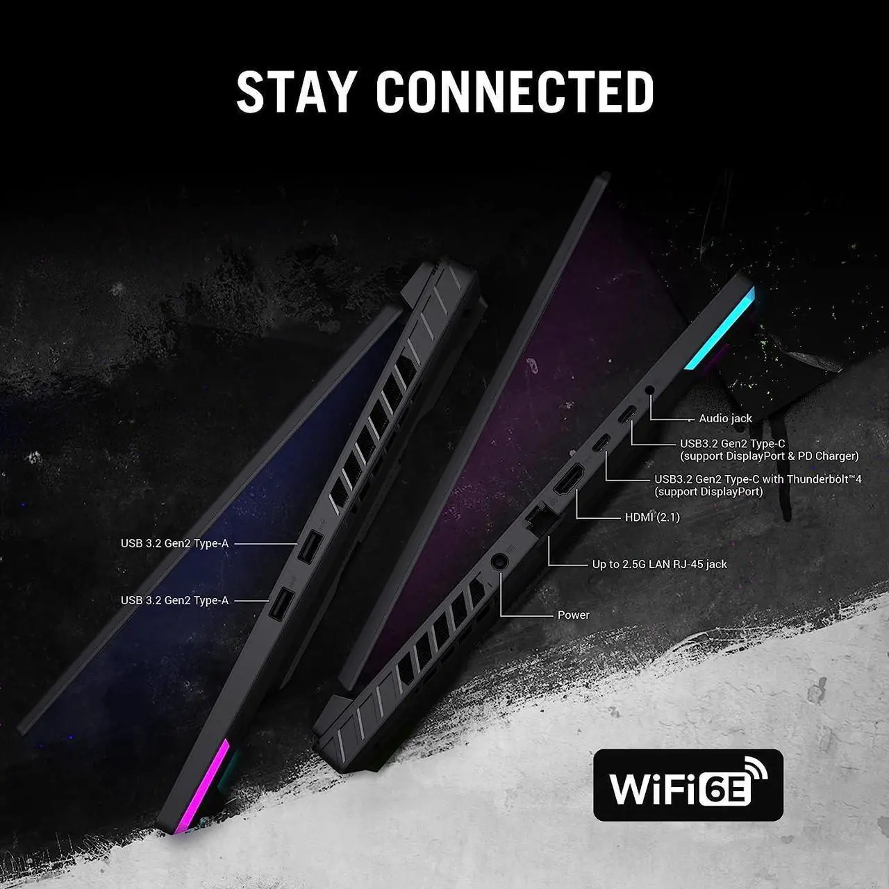 Alt view image 7 of 7 - 2023 Newest ASUS ROG Strix G16 16" WUXGA 165Hz Gaming Laptop, NVIDIA GeForce RTX 4060, Intel Core i7-13650HX(Beats i9-12900HX), 32GB LPDDR5, 1TB PCIe SSD, RGB Keyboard 1 TB PCIe 32GB