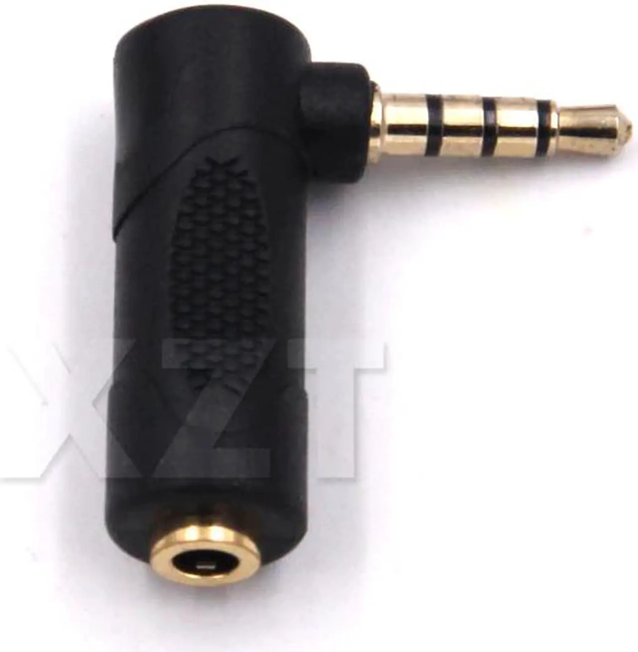 Main image of Extensor de áudio para fone de ouvido, extensor de áudio estéreo fêmea com 10 m, 90 graus, 4 polos, 3.5mm macho e 3 polos, 3.5mm