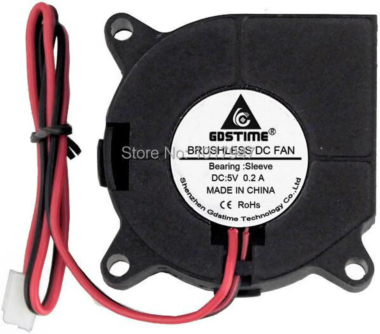 Main image of 5 pieces lot DC 5V 2pin Dust Centrifugal Turbine Fans Blower Cooling Fan 40mm x 20mm 4cm