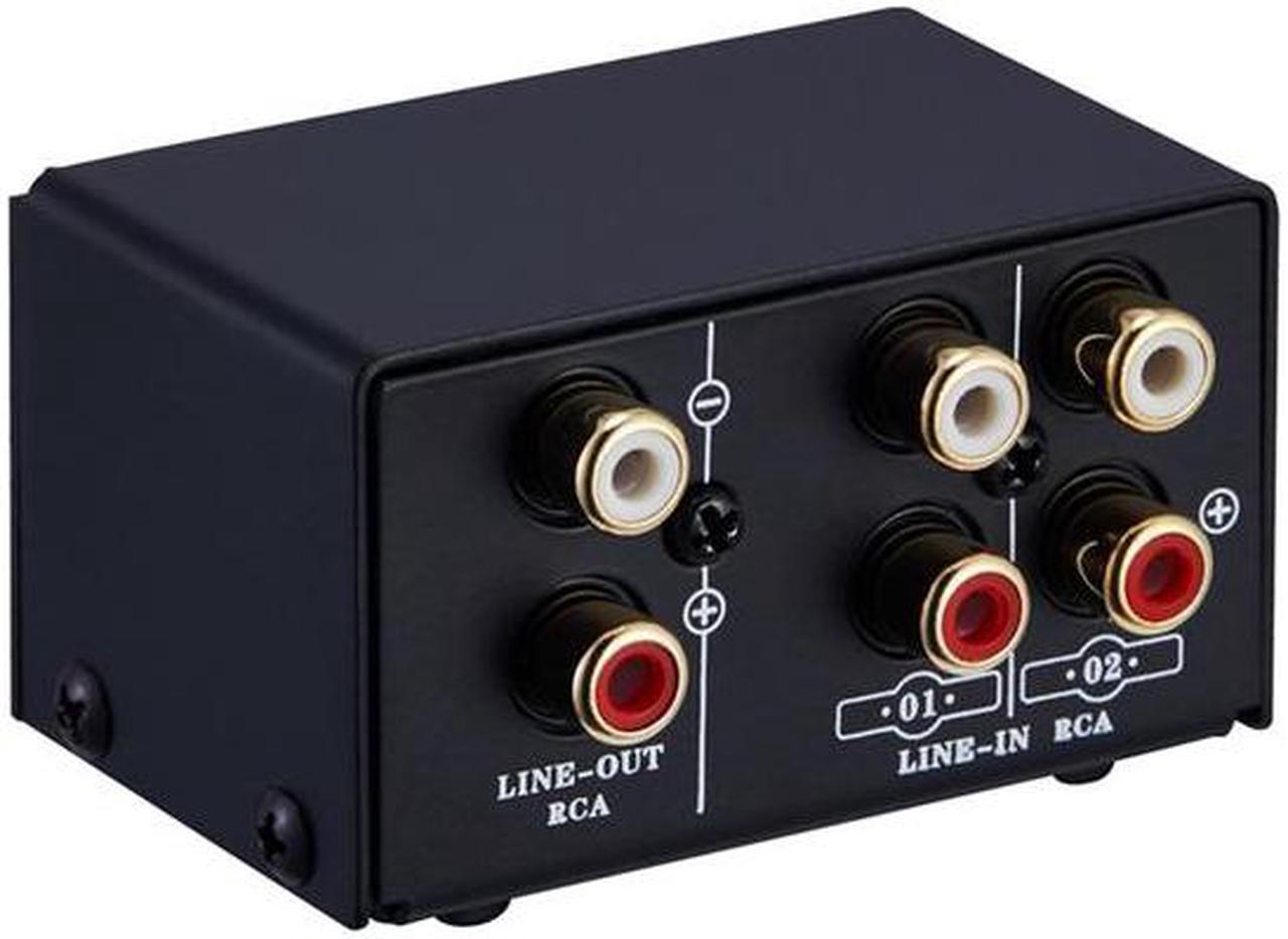 2 in 1 Out or 1 in 2 Out Audio Source Signal Selector, Switcher, Speaker, Audio Source, Switcher, RCA Interface, Lossess