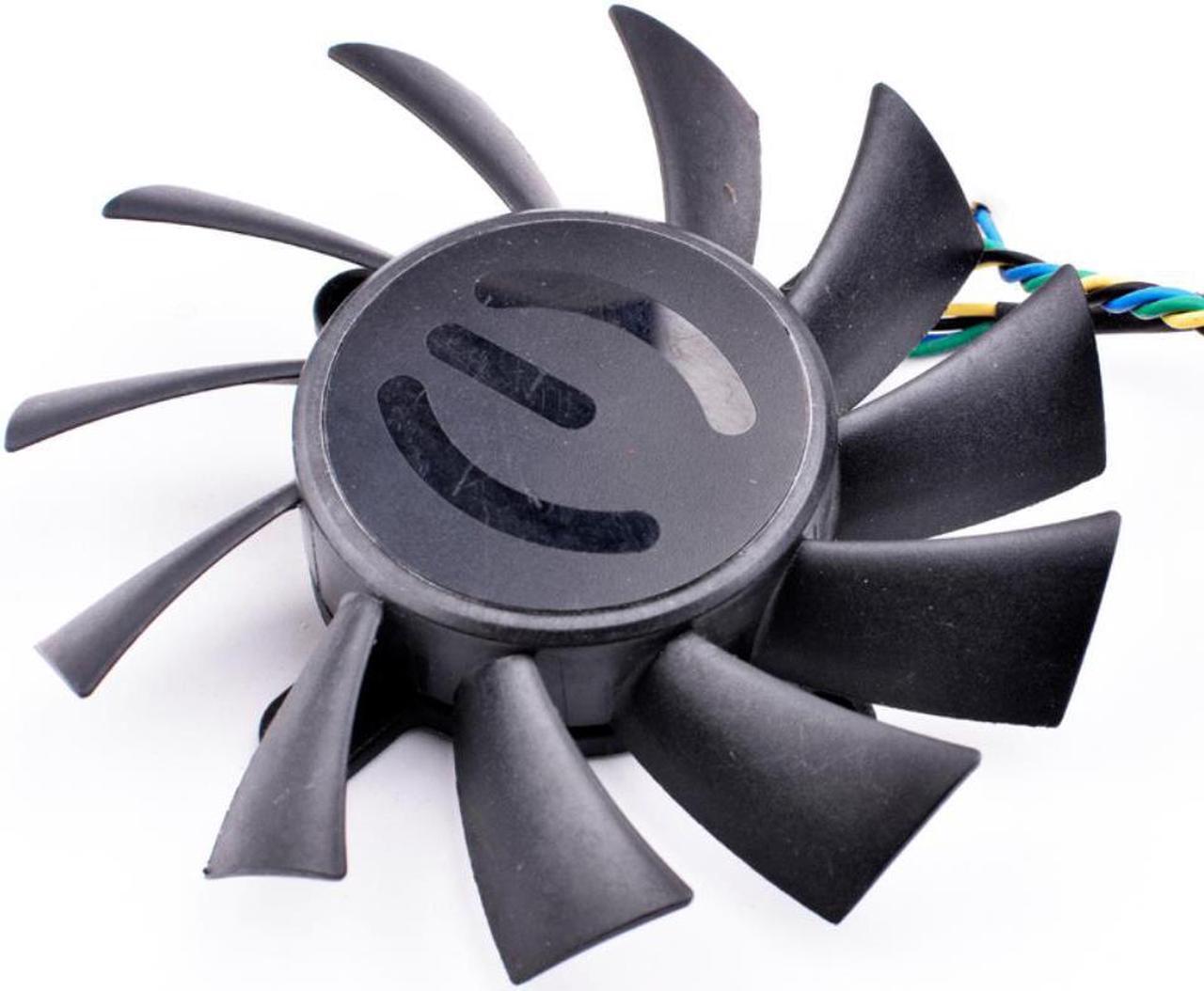 Alt view image 2 of 3 - DASA0815R2U 12V 0.60A EVGA GTX550 GTX450 public version graphics card fan