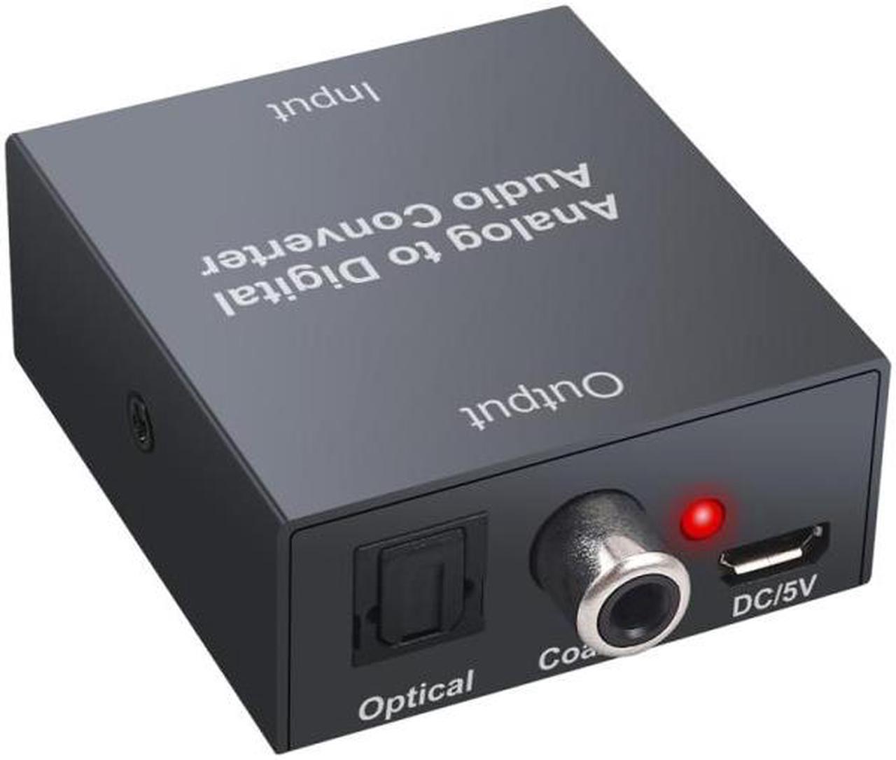 Main image of Analog to Digital Audio Converter for PS3  Player R/L 2 RCA 3.5mm AUX to Digital Coaxial Toslink SPDIF