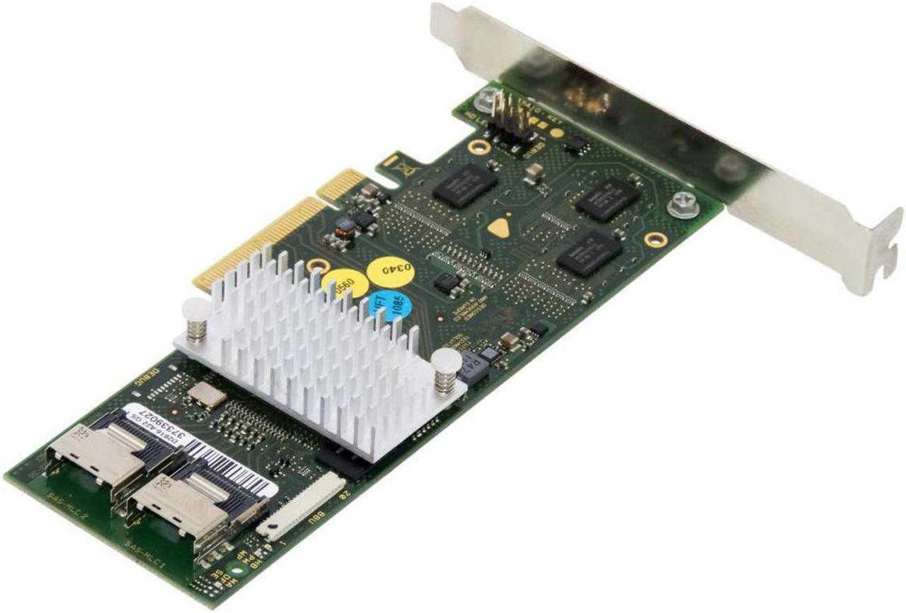 Alt view image 2 of 3 - Controller Card with Bracket PCI-E to D2616-A12 LSI 9261-8i SATA/SAS Raid 6Gbs 512MB Cache SFF-8087 6Gb RAID0.1.5.6 PCI-E 2.0 X8