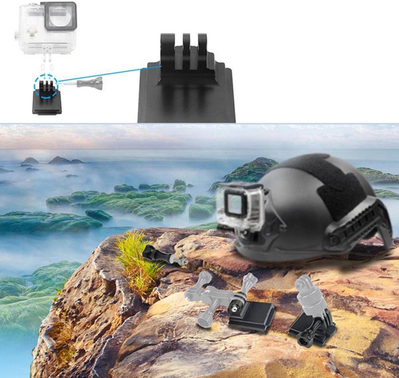 Alt view image 4 of 4 - Metal Action Camera Helmet Holder Quick Release Fixing Mount Clip for Gopro Hero