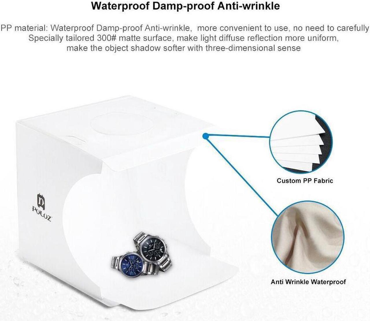 Alt view image 4 of 4 - 20cm LED Light Box Lighting Cube for Photography Photo Studio + 6 Backdrops