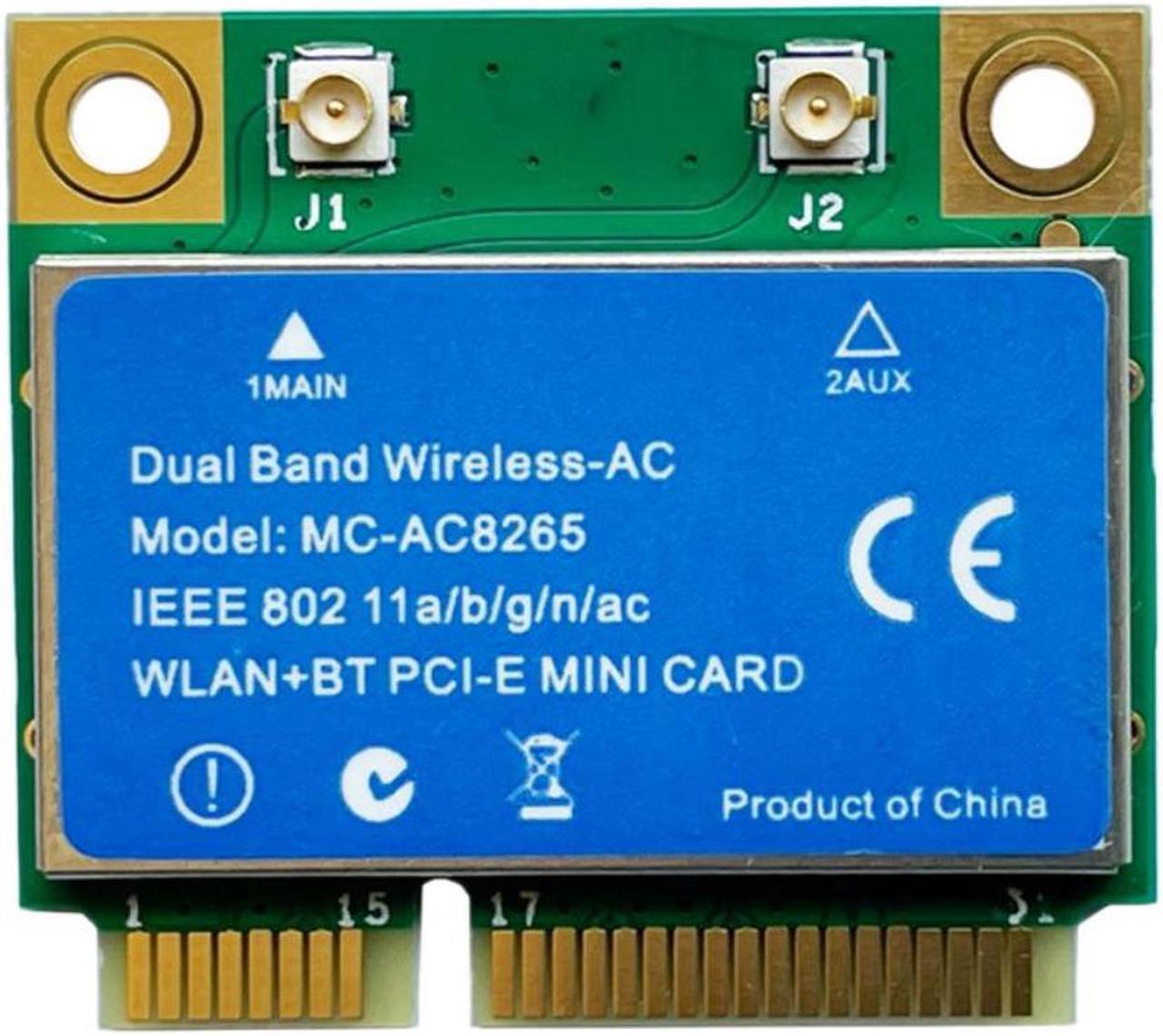 Main image of MINI PCI-E MC8265 Wireless Network Card 2.4Ghz/5Ghz 1200M Dual-Band Bluetooth 4.2 Wireless Wifi Module Supports 802.11Ac