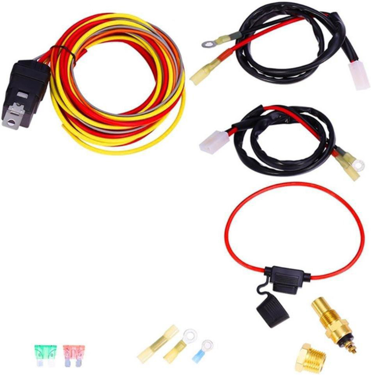 1966 - 1972 Dual Electric Fan Thermostat Relay and Wiring Kit