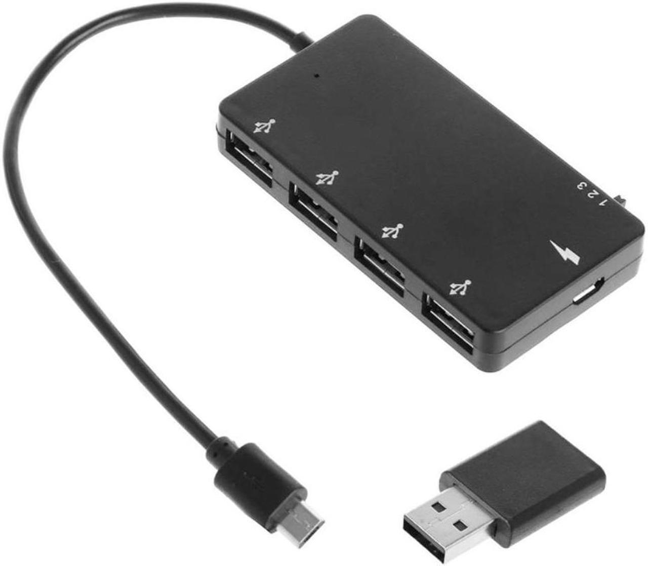 Alt view image 4 of 4 - USB C Hub 5 in 1 Multiport Adapter 4 USB 2.0 Ports for Tablet USB C Devices