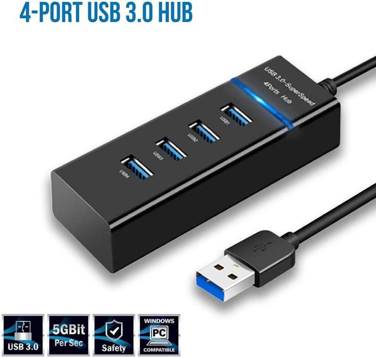 WISDOM 4 Ports 3.0 USB HUB Splitter High Speed Multi Splitter USB Adapter Expander Cable For Desktop PC Laptop Adapter USB HUB