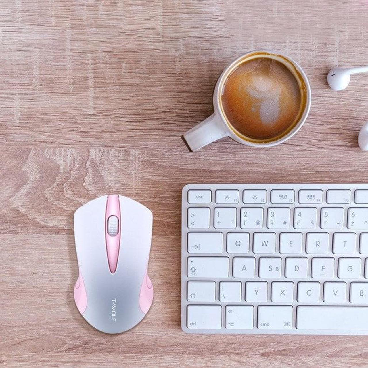 Alt view image 2 of 6 - WEIHE Wireless Mouse USB Interface Gaming Mice Ergonomic Hand Grips For Office Travel Gamer Desk Laptop Gaming Mouse