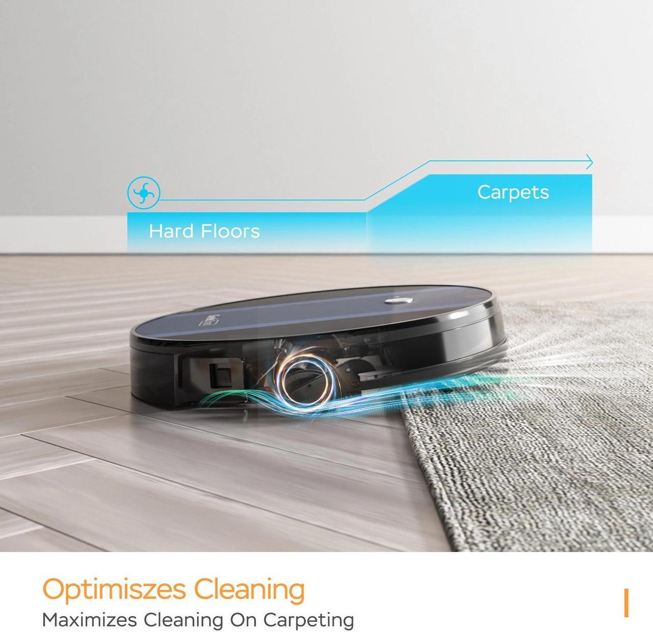 Alt view image 11 of 13 - Geek Smart Robot Vacuum Cleaner G6, Ultra-Thin, 1800Pa Strong Suction, Automatic Self-Charging, Wi-Fi Connectivity, App Control, Custom Cleaning, 100mins Run Time