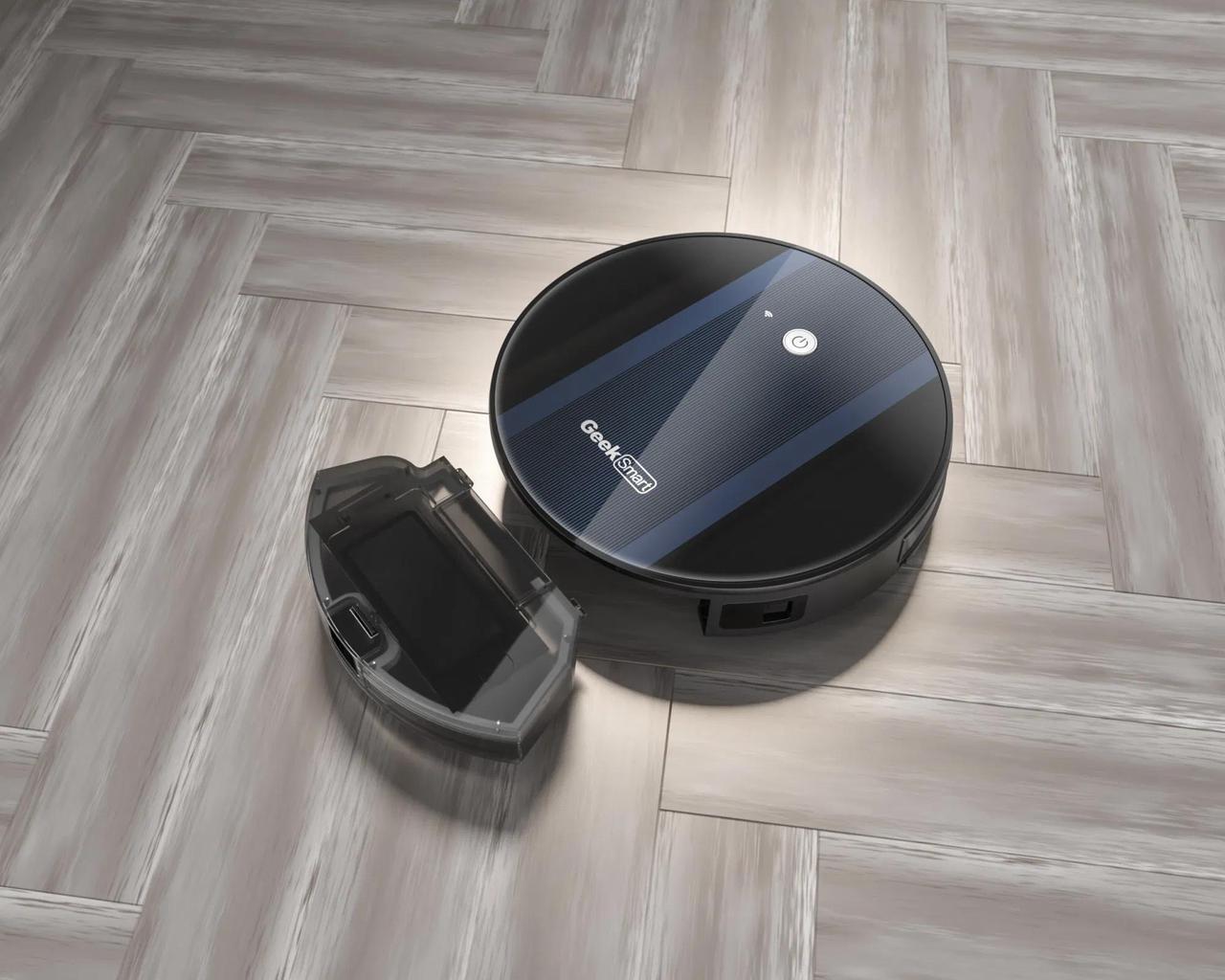 Alt view image 12 of 13 - Geek Smart Robot Vacuum Cleaner G6, Ultra-Thin, 1800Pa Strong Suction, Automatic Self-Charging, Wi-Fi Connectivity, App Control, Custom Cleaning, 100mins Run Time